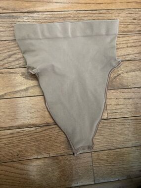 SKIMS High-Waist Shaping Thong in Taupe